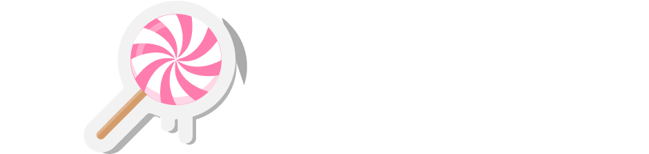 Blowpass logo with a pink and white swirled lollipop replacing the letter O